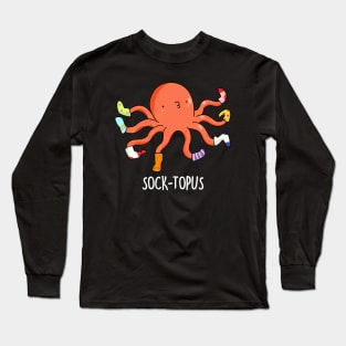 Sock-topus Cute Octopus Pun Long Sleeve T-Shirt